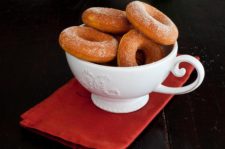 Delicious little donuts made with pumpkin and sugar Photograph by Giovanni1232