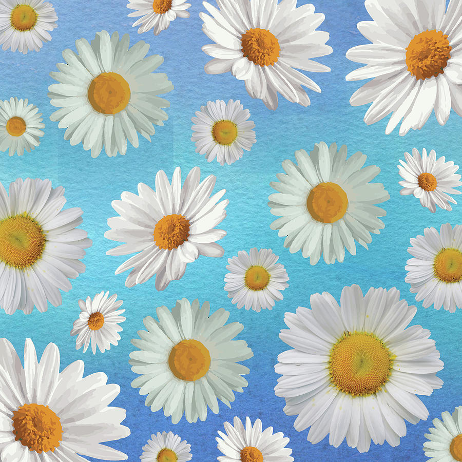 Delightful Daisies Digital Art by HH Photography of Florida