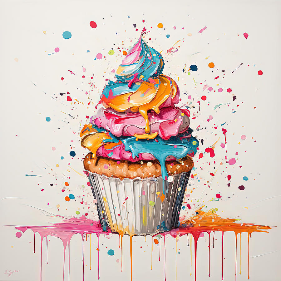 Cupcakes Digital Art - Delightful Sprinkles by Lourry Legarde