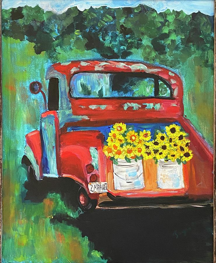 Delivering Sunshine Painting by Joyce Spencer - Fine Art America