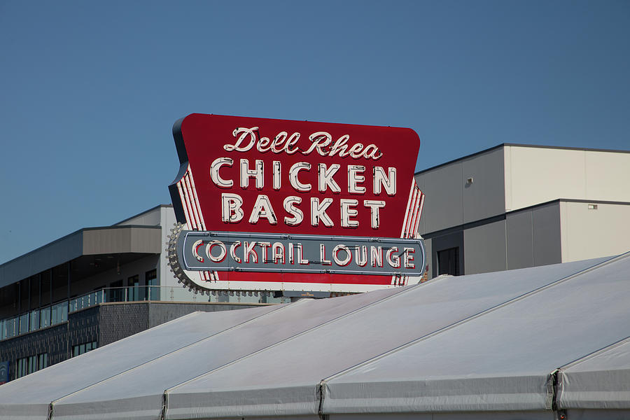 Dell Rhea Cocktail Lounge and Chicken Basket on Historic Route 66 in Willowbrook Illinois Photograph by Eldon McGraw