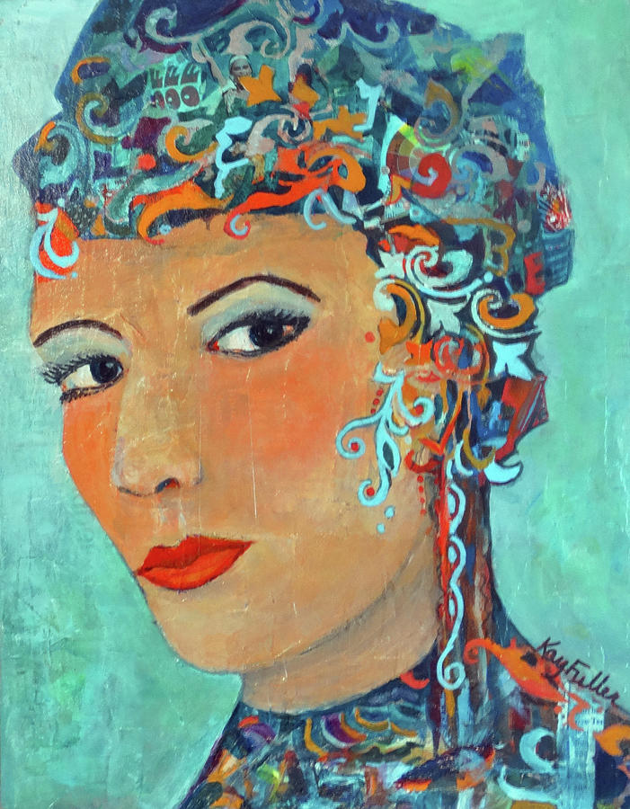 Delphinia Painting by Kay Fuller