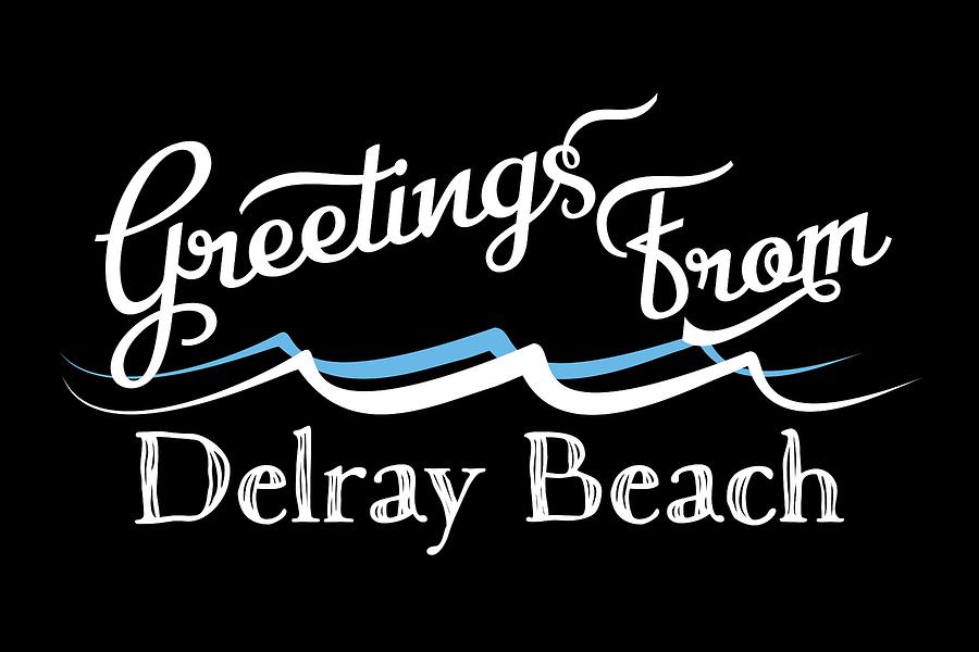 Delray Beach Digital Art - Delray Beach Florida Water Waves by Flo Karp