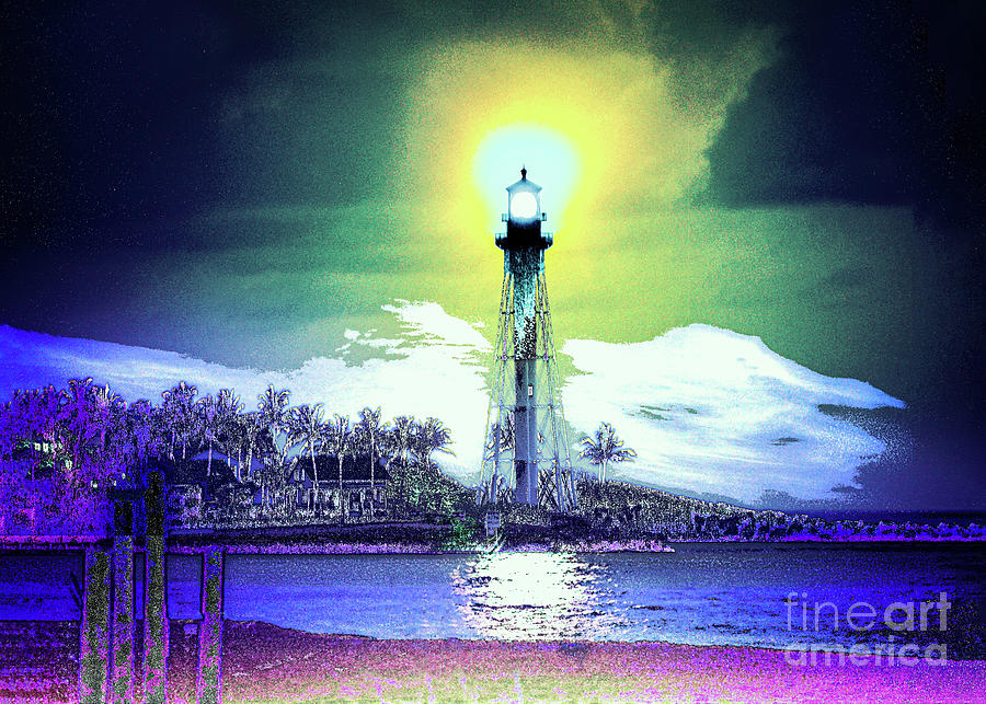 Delrey Beach Lighthouse Digital Art by Anthony Ellis