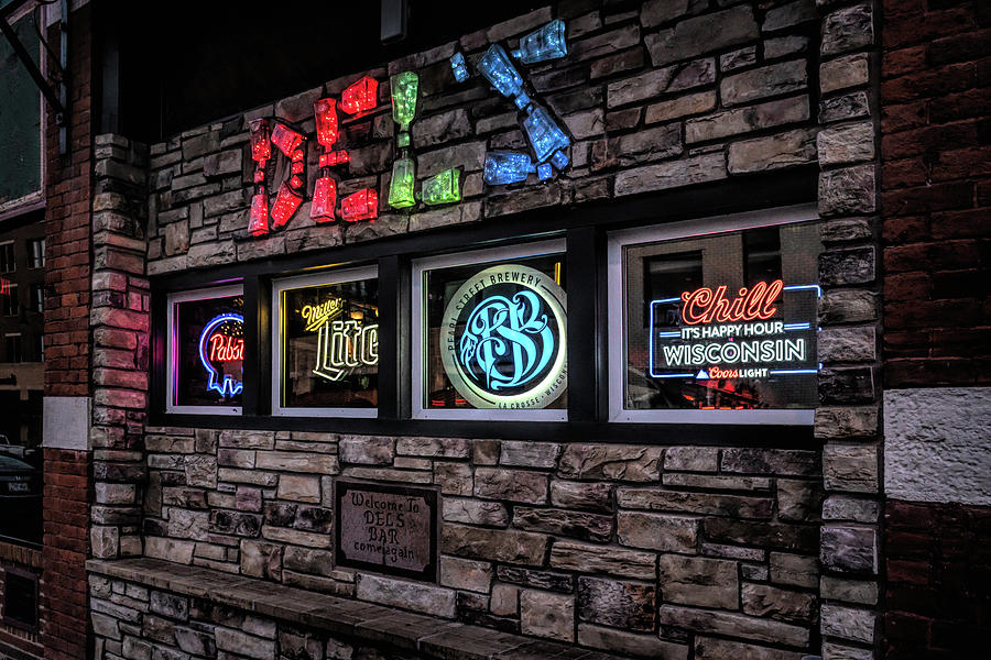 Dels Bar Sign Photograph by Sharon Popek