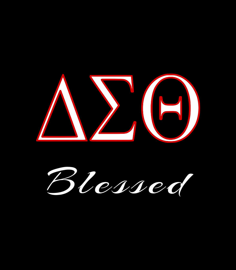 Delta Blessed Sorority Sigma Theta Paraphernalia Digital Art by Quynh Vo