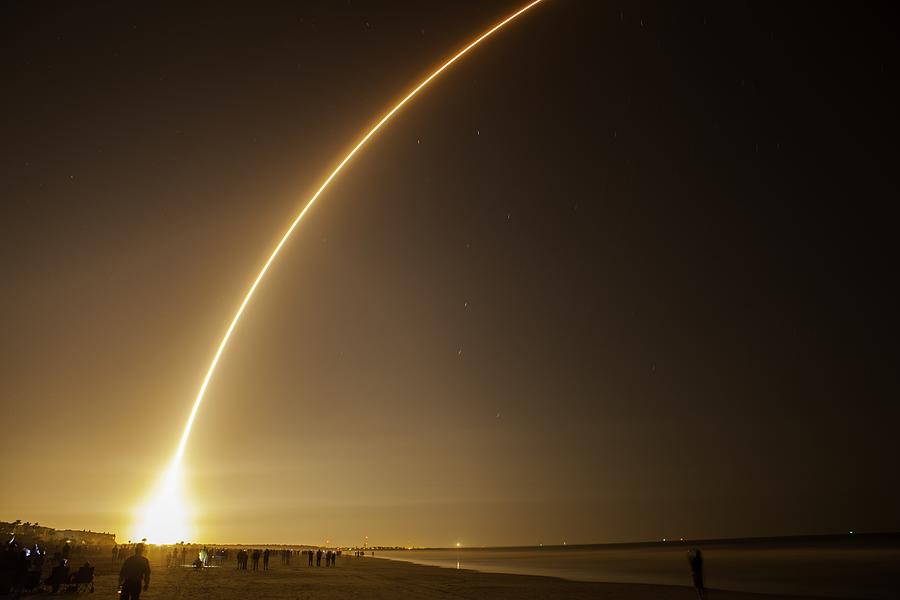 Delta IV launch in Cape Canaveral Air Force Station, Florida, USA Photograph by Dave Cooper