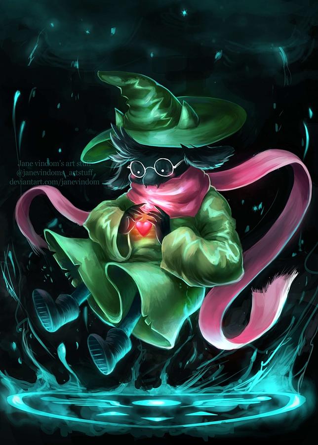 Deltarune Ralsei Digital Art by Gary Zalatan