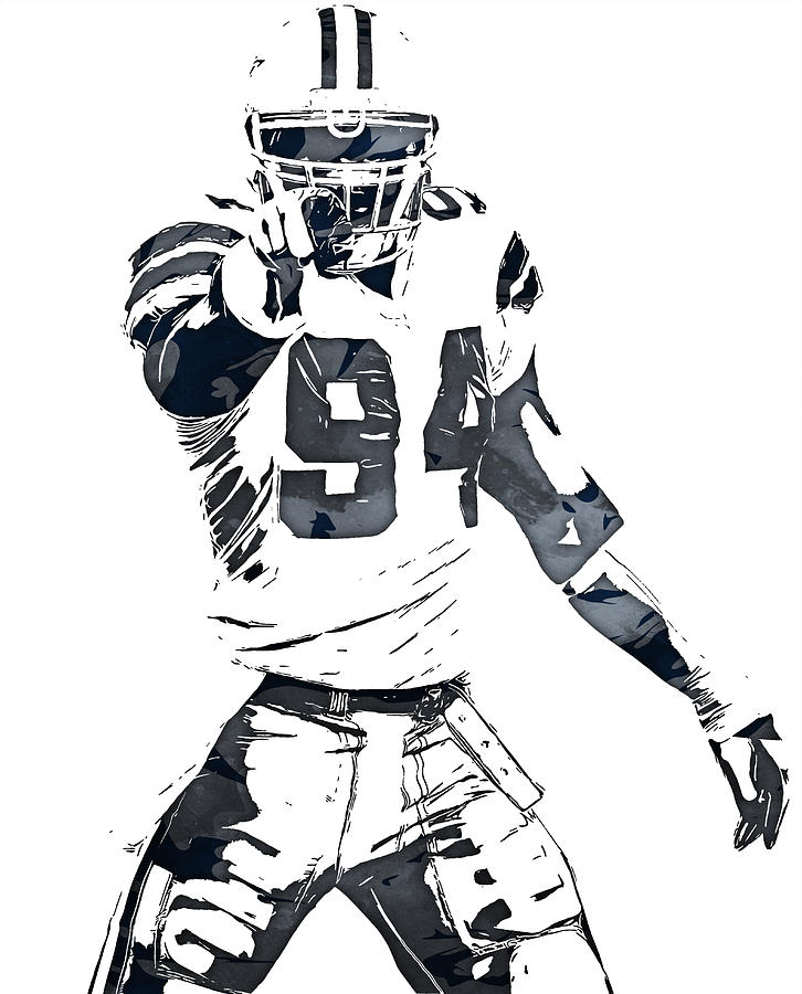 Demarcus Ware Cowboys Art 3 Poster