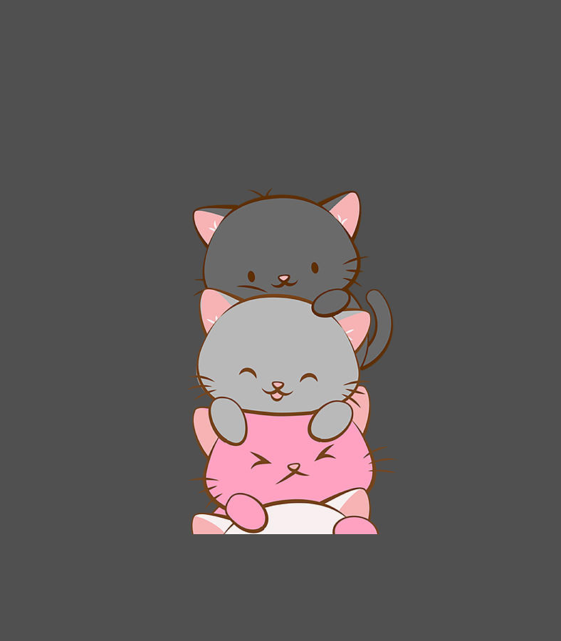 Demigirl Pride Cute Kawaii Cat Digital Art by Emory Joules | Fine Art ...