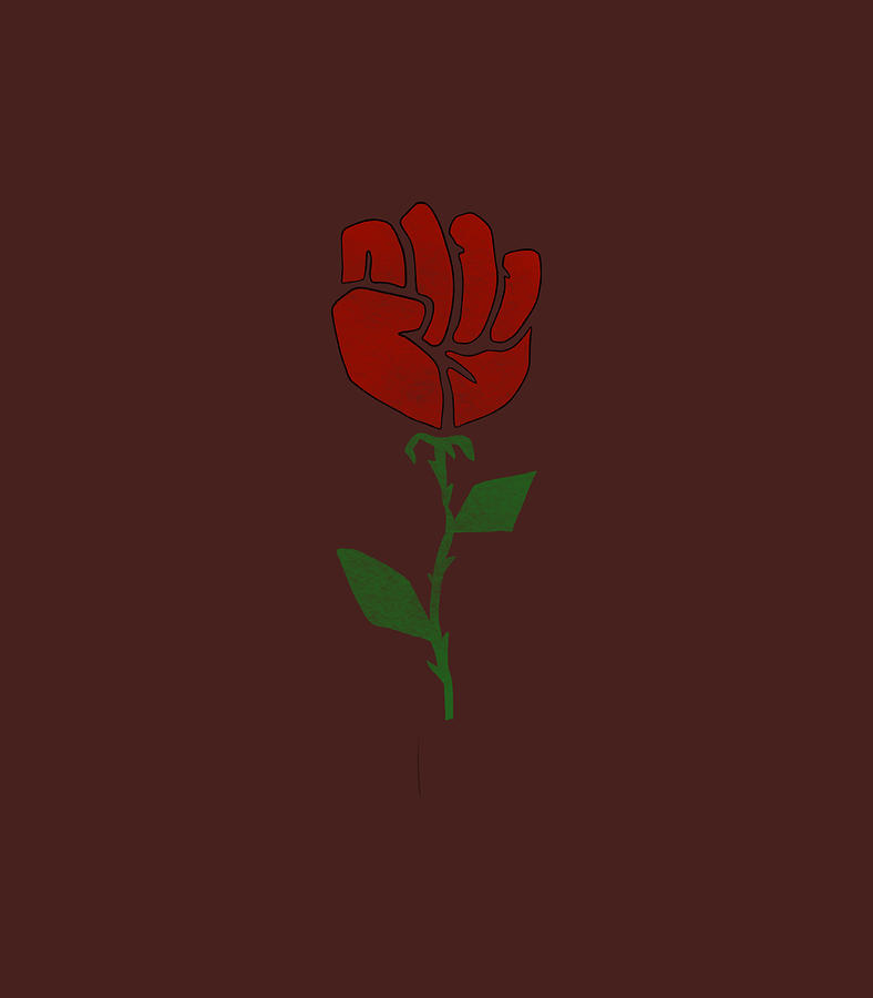 Democratic Socialist Workers Rights Labour Rose Fist Digital Art by ...