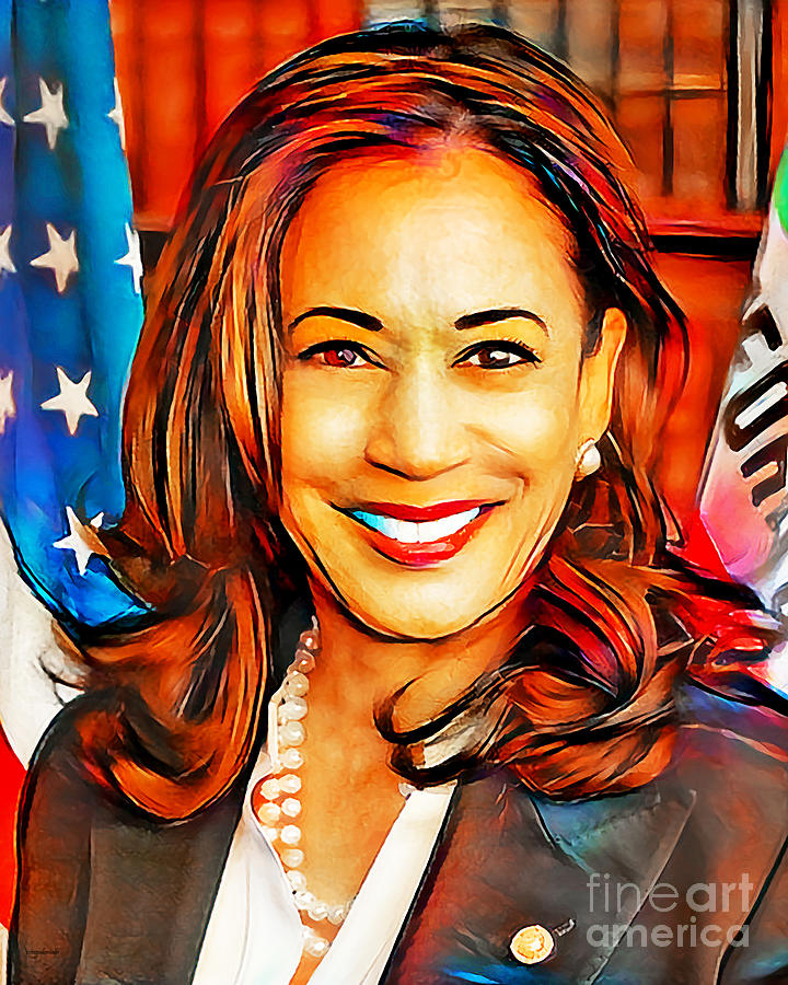 Democratic Vice Presidential Nominee Kamala Harris 20201015 Photograph by Wingsdomain Art and Photography