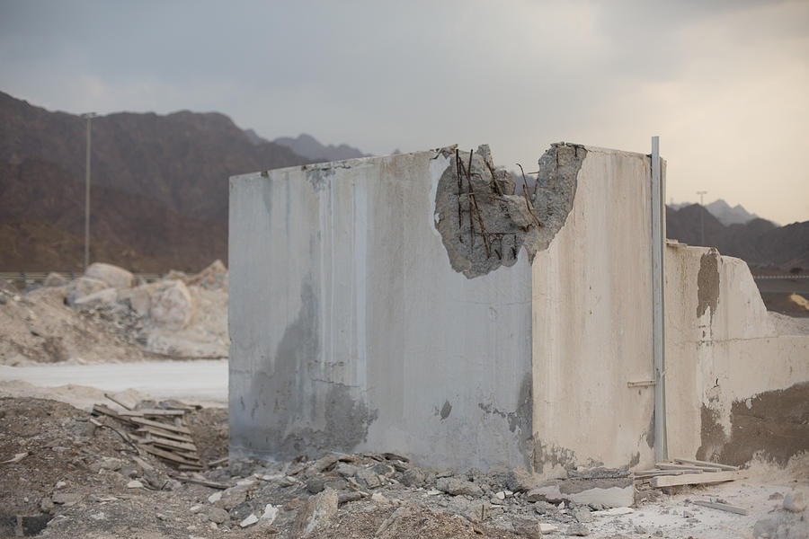 Demolished building, Dibba, UAE Photograph by Alisonteale24