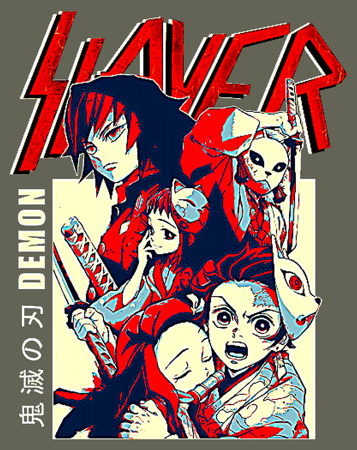 Demon Slayer Kimetsu No Yaiba Anime Digital Art by Danh Lich Do