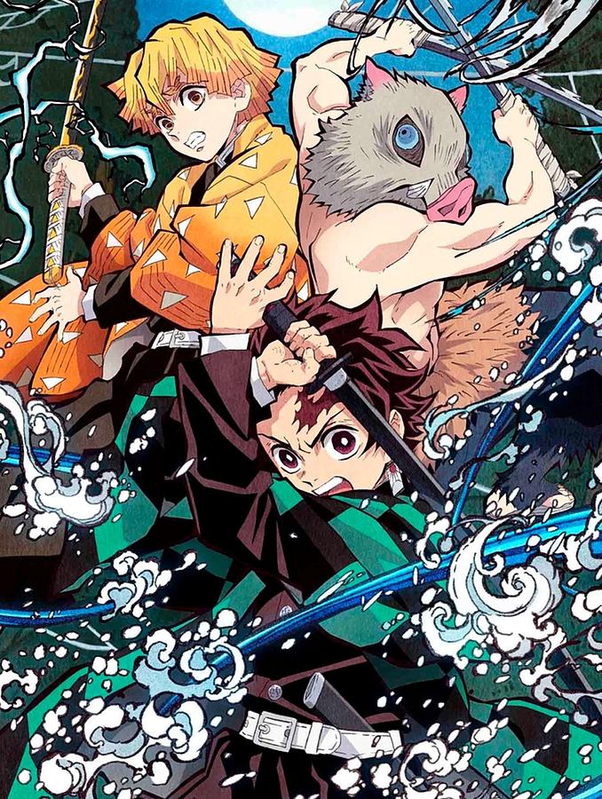 Demon Slayer Kimetsu No Yaiba Poster Poster Digital Art By Kailani Smith Pixels