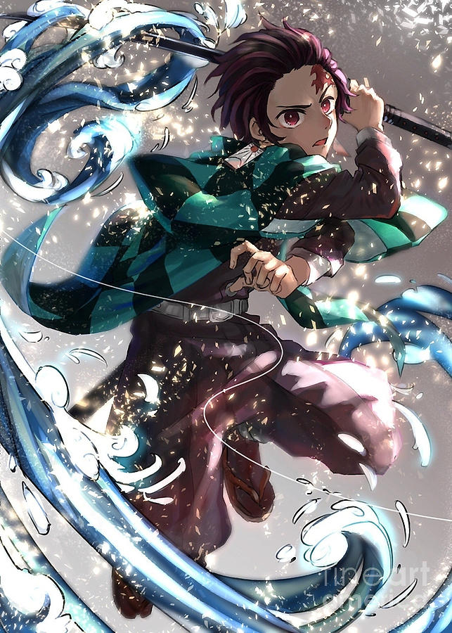 Demon Slayer Tanjiro Poster Digital Art by Ha Pham