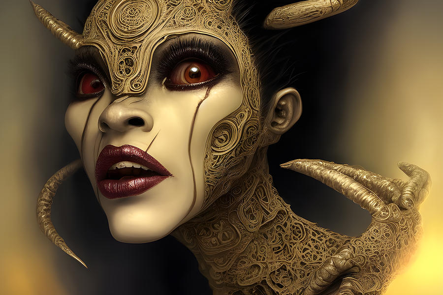 Demon Woman Digital Art by Frederic Racaud - Fine Art America
