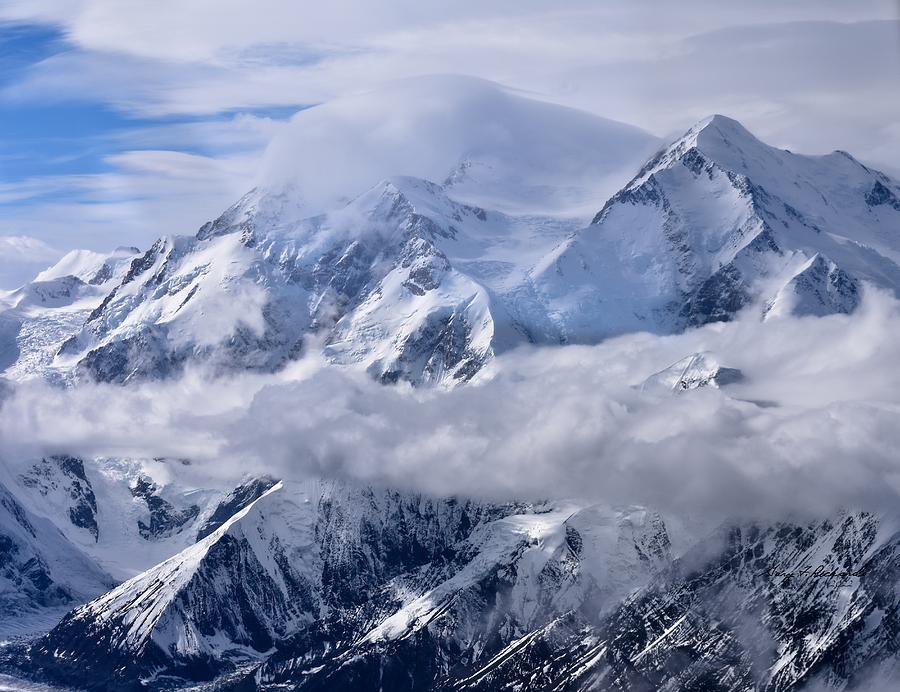 Denali Peaks Ariel View Photograph by Gary F Richards - Pixels