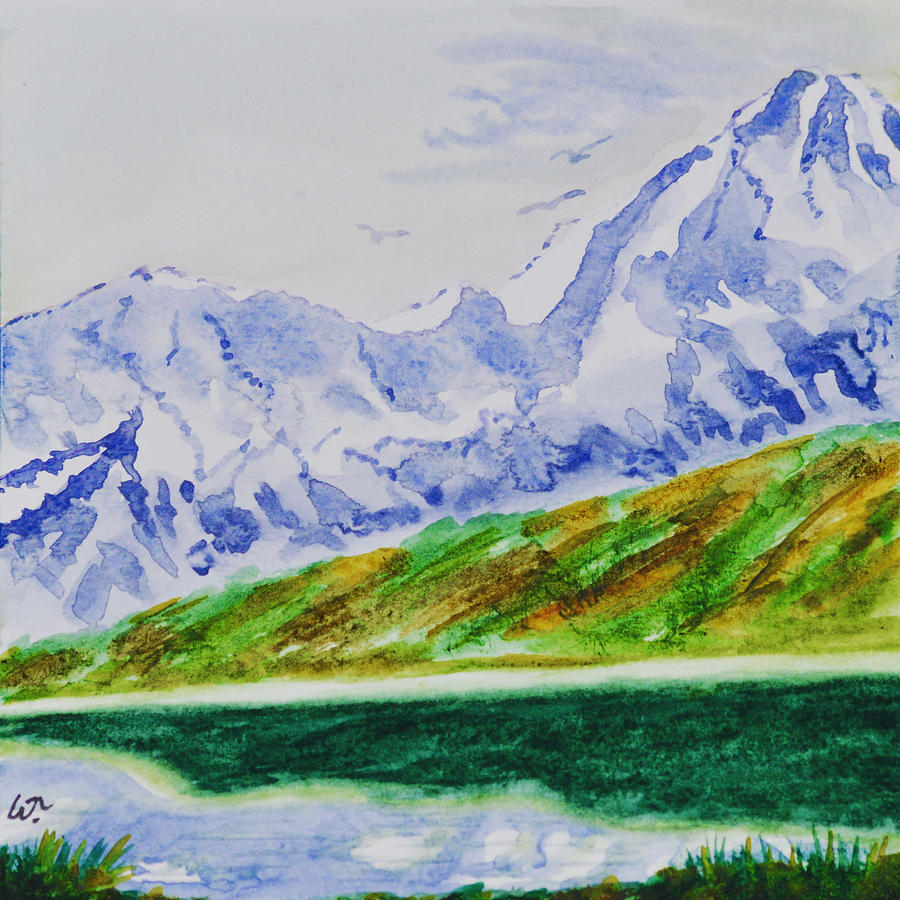 Denali Shapes  Painting by Warren Thompson