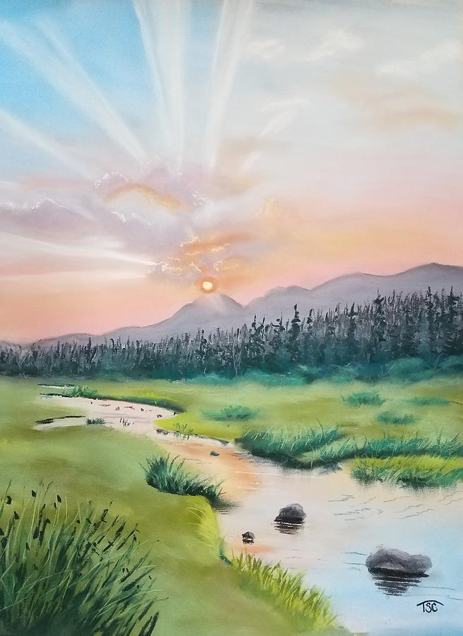 Denali Sunset Painting by Tammy Crawford
