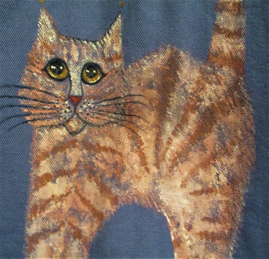  The Eyes HAVE it Cat  Painting by Lynn Raizel Lane