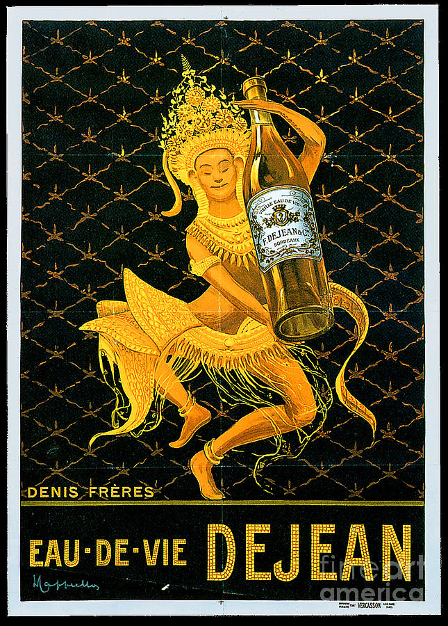 Denis Freres Eau De Vie Dejean Advertising Poster Painting