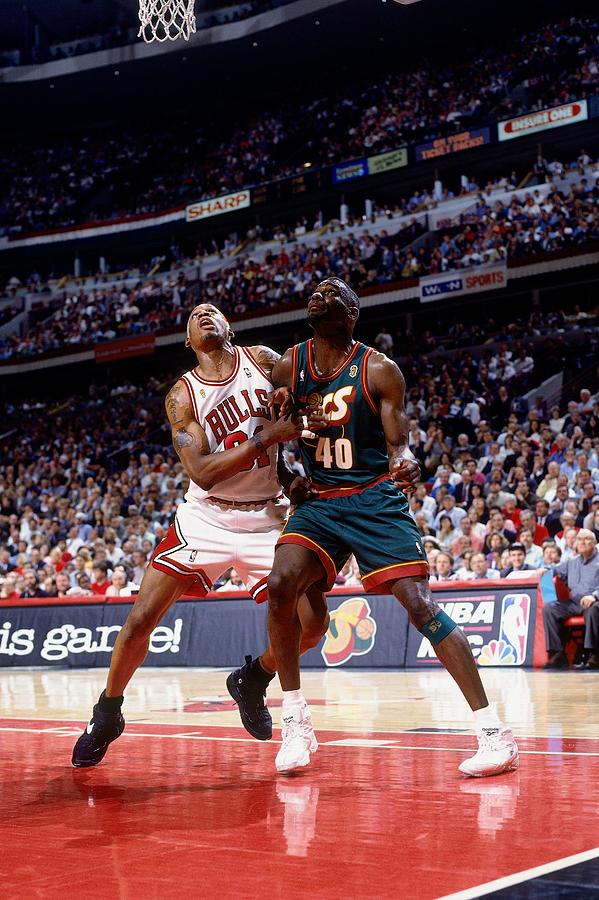 Dennis Rodman and Shawn Kemp by Andy Hayt