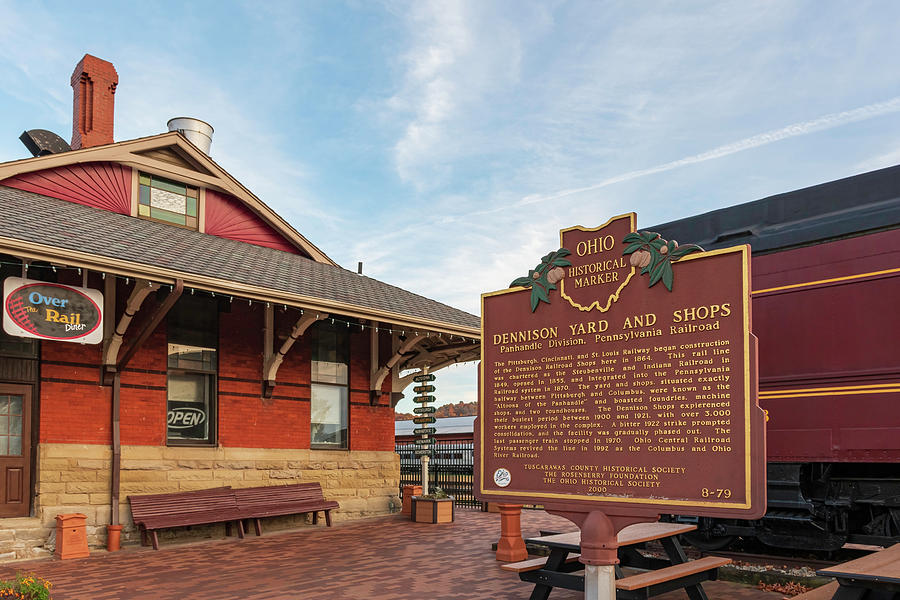 Dennison Yard And Shops Historic Marker Sign Photograph By Jackie Nix 