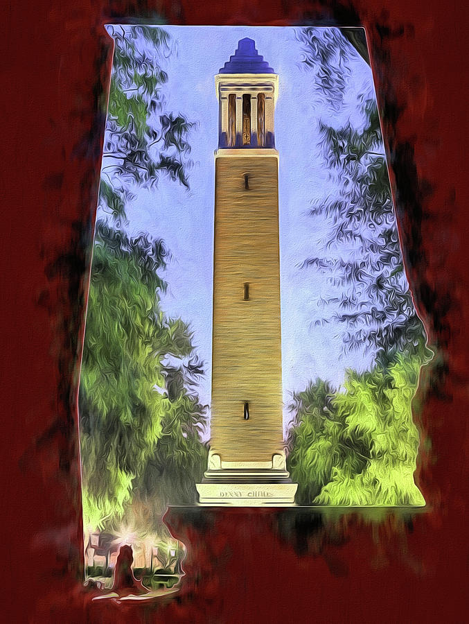 Denny Chimes State Outline Digital Art by JC Findley