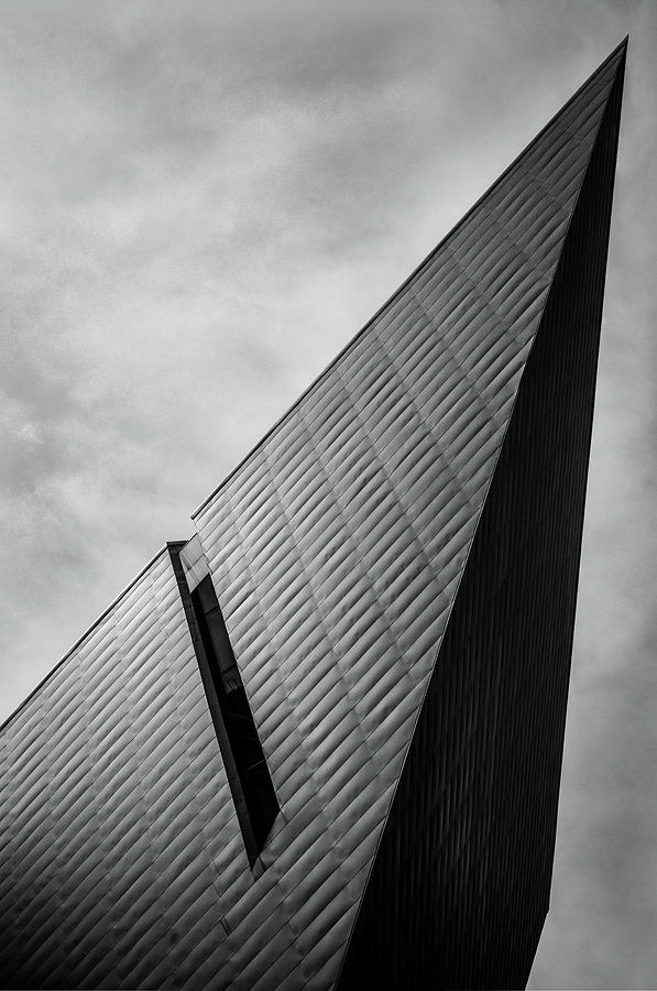 Denver Art Museum in Black and White 2 Photograph by Kevin Schwalbe