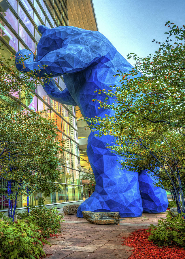 Denver Blue Bear at Convention Center Photograph by Gregory Ballos