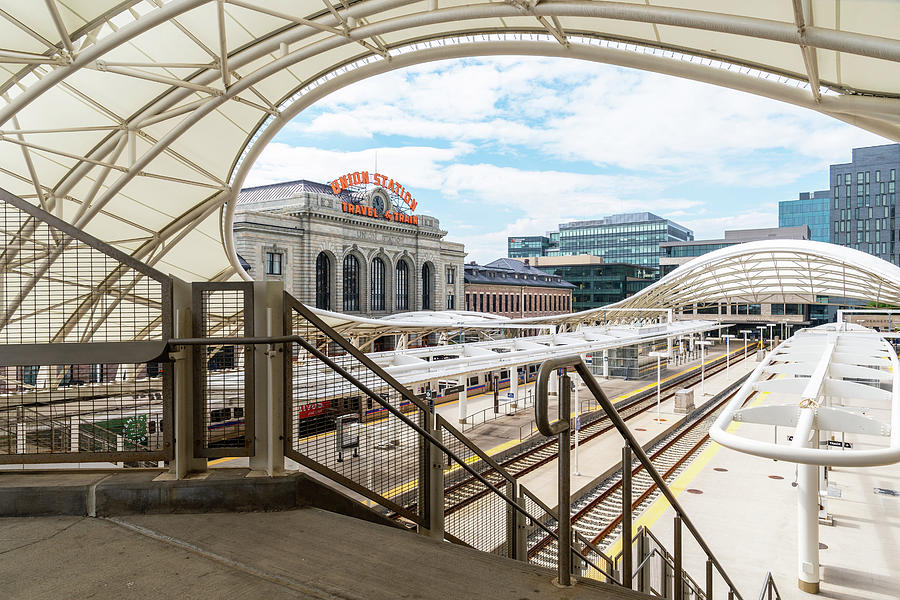 Denver Commuter Rail Station Photograph