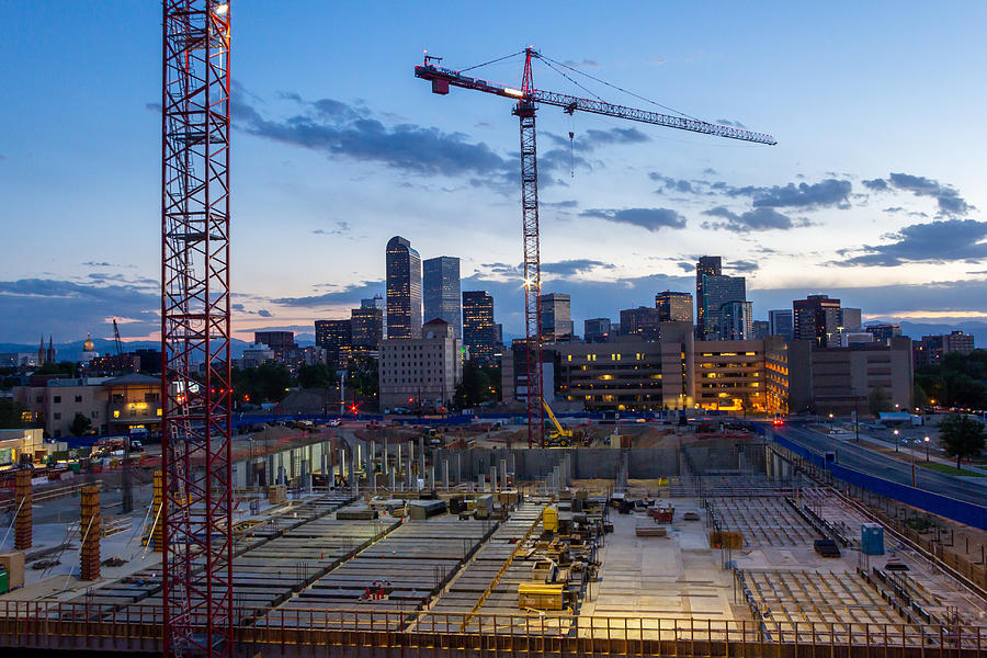 Denver Construction Photograph by Jay Ruckert