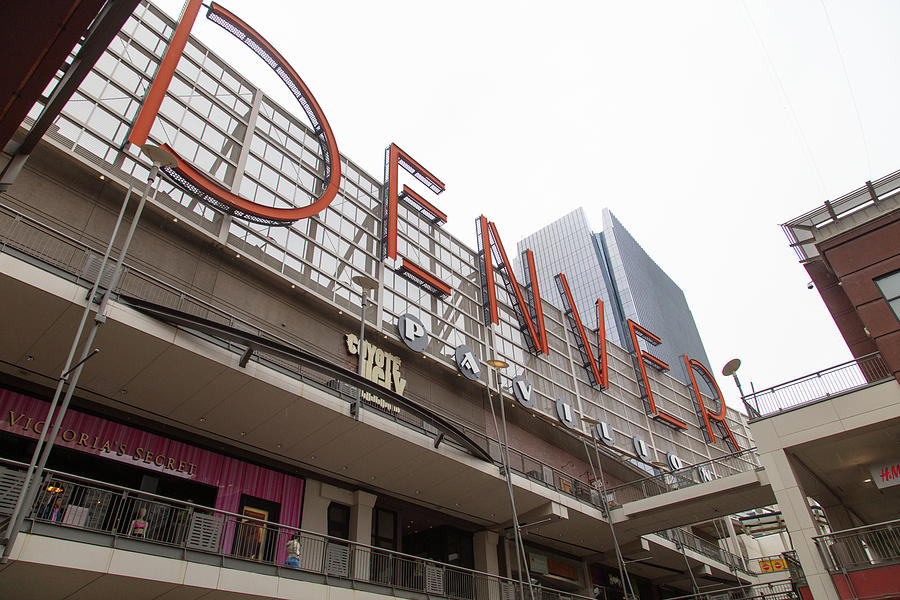 Denver Pavillion sign in Denver Colorado Photograph by Eldon McGraw ...