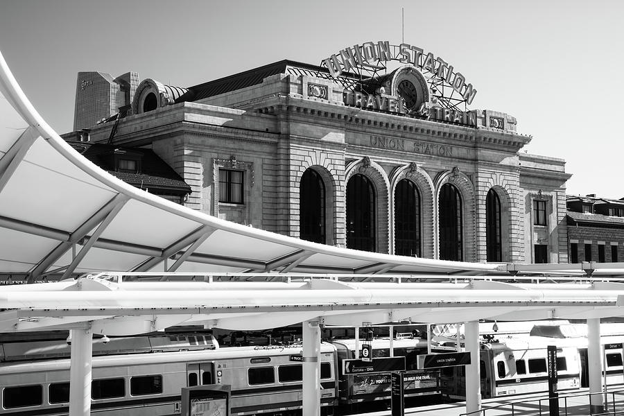 Denver Union Station - A Gateway To Many Journeys - Black And White ...