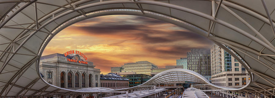 Denver Union Station - Morning Travel by Train Photograph by Stephen Stookey