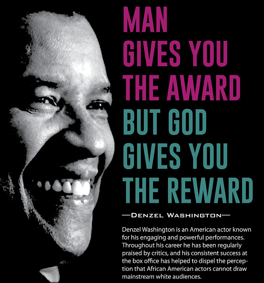 Denzel Washington Education Quote Poster summer Painting by Mia Oscar