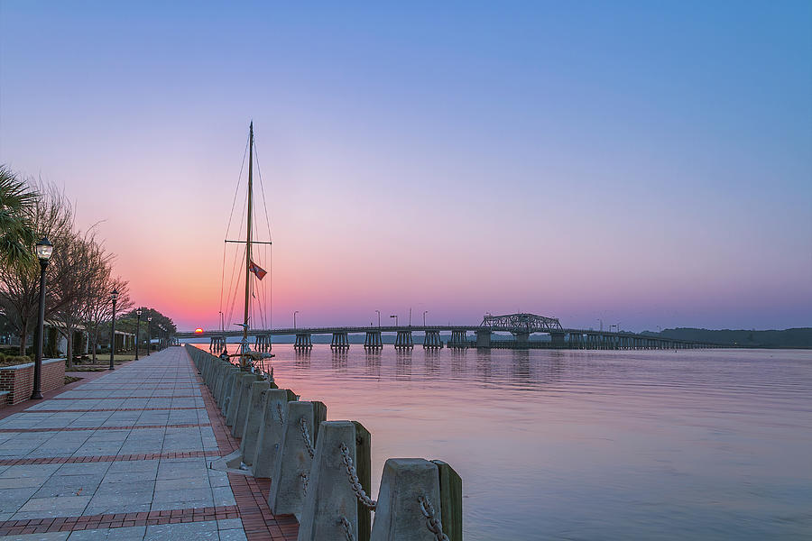 Departing Beaufort Waterfront Park At Sunrise 4 Photograph