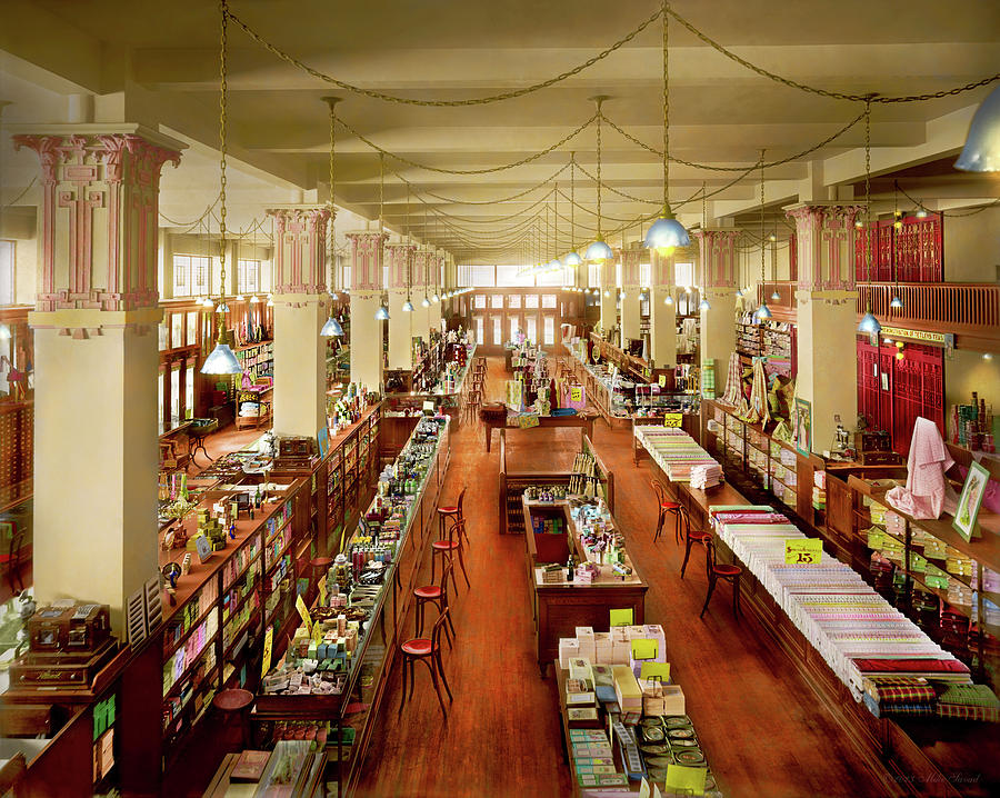 Department Store - Haberdashery Department 1912 Photograph by Mike Savad