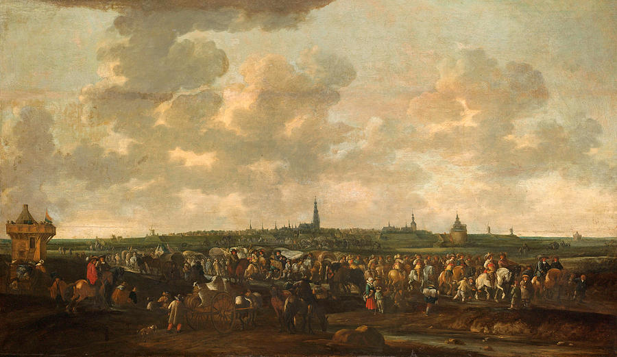 Departure of Spanish Occupation Troops from Breda, October 10, 1637 Painting by Hendrick de Meijer