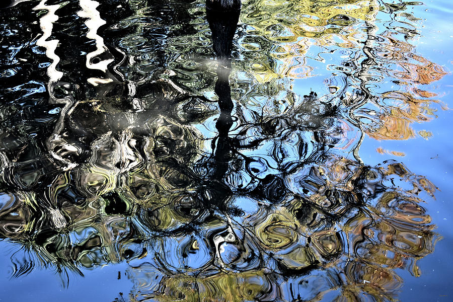 Depot Duck Pond Reflections Photograph by Kathy K McClellan