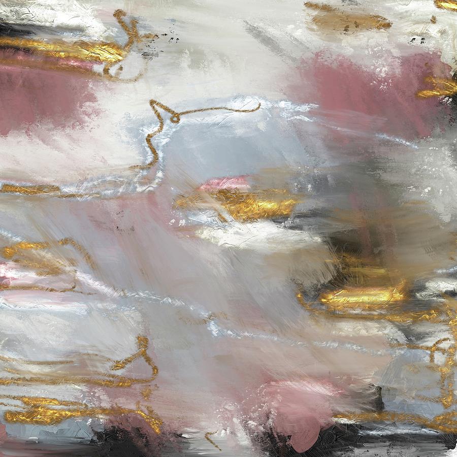 Depth of puddles Painterly Abstract 2 Painting by Itsonlythemoon