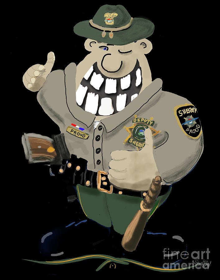 Deputy Sheriff Digital Art by Doug Gist