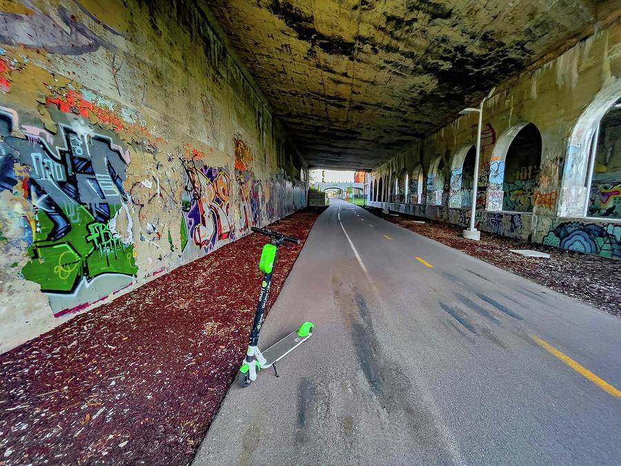 Dequindre Cut Tunnel IMG_0115   Detroit Michigan  Photograph by Michael Thomas