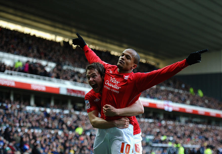 Derby County v Nottingham Forest - npower Championship Photograph by Laurence Griffiths