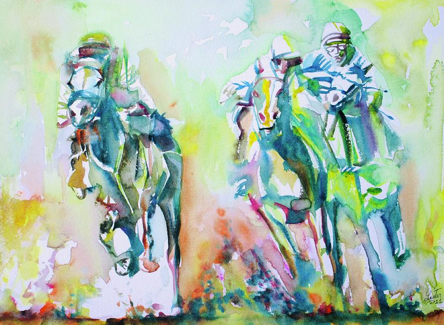 Derby Race.1 Painting by Fabrizio Cassetta