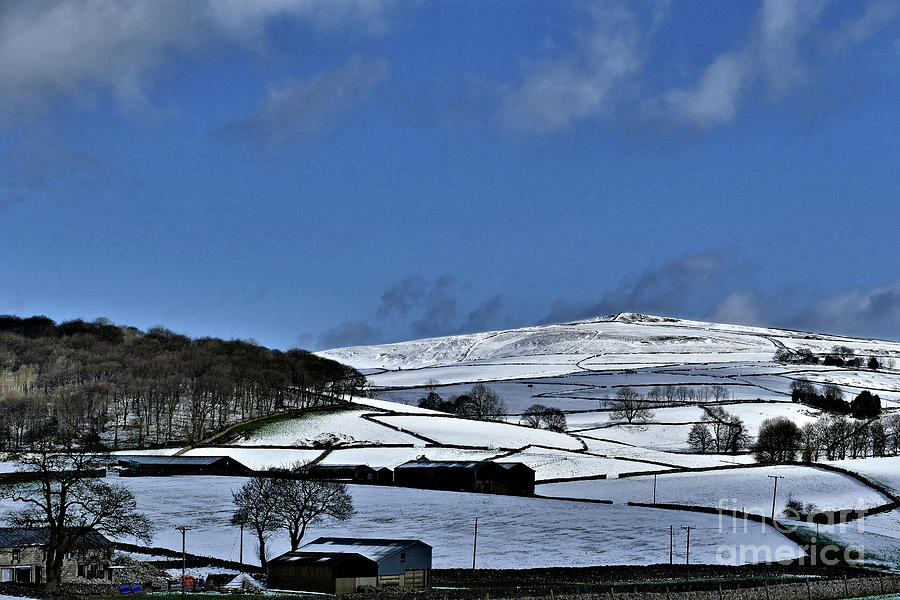 Derbyshire Dales in Winter Photograph by Richard Denyer