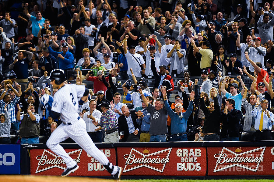Derek Jeter Photograph by Alex Goodlett Derek Jeter Photograph by Alex Goodlett