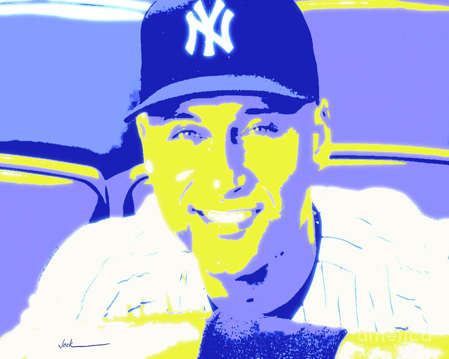 Derek Jeter Painting By Jack Bunds Fine Art America