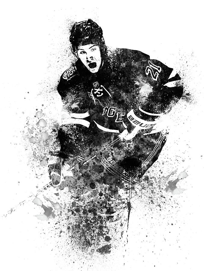 Hockey Digital Art - Derek Stephan Watercolor by Naxart Studio